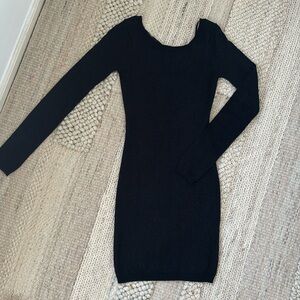 Tally Weijl Sparkly Sweater Dress with Zipper Detail - Size XS